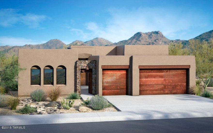 Insight Homes Agave Floorplan. Quality construction with dramatic design and appeal of a custom home at value pricing. Located in The Preserve at Dove Mountain, this home features 12' ceilings, large covered patio, stained concrete flooring throughout, custom tiled walk-in showers and many other features.