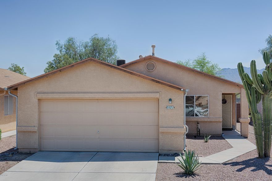 You will love this 3 bedroom, 2 bath, 2 car garage with all the extras. Beautiful tile, nice fixtures and fans. Kitchen has plenty of cabinets and counter space and a pantry! Window treatments are in place, security screen on front door offers you privacy and the large living area is right off the kitchen and eat in area. Enjoy this very large backyard, play, entertain, plenty of space for a pool! Potential Short Sale.