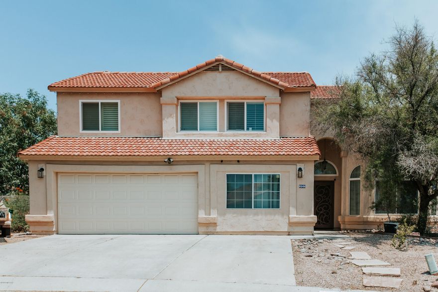 AMAZING & RARE 5 bedroom/4 bathroom home on a HUGE lot. Pool, Owned Solar Panels & NO Poly Pipes PLUS NO HOA! Inviting Living room, Family room and updated kitchen.  Master bedroom is downstairs with upgrade bathroom including a garden tub.  An Additional bedroom with its own full bath downstairs. Three more bedrooms upstairs. Kitchen has granite countertops, newer cabinets. Backyard has so much room for entertaining, has mature trees and shade from patio.  Two large storage sheds. This home is a must see
