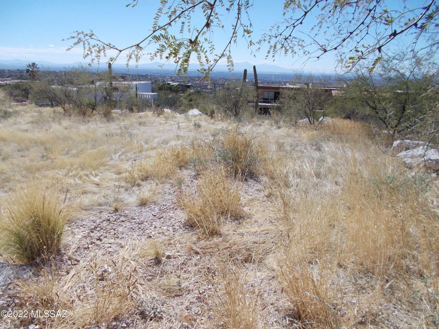 Only lot available in prestigious, Catalina Foothills, gated subdivision adjoining the Coronado National Forest. This FLAT, BUILDABLE, 0.78 acre lot has been partially graded to save MANY THOUSANDS OF DOLLARS in site work. UNPARALLELED VIEWS, overlooking all of Tucson. Orient to also get DRAMATIC MTN VIEWS to the north! End of cul-du-sac location for extra privacy! District 16 Schools, and neighboring millions dollar homes makes this a very special offering. Look at attached Documents for additional information. Call/text for gate code