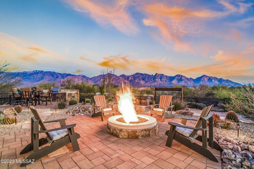 Enjoy unobstructed, expansive Mountain Views from this luxury residence located on a large private ridge lot at the end of a long driveway. Relax & entertain in your own backyard enjoying the built-in fire pit, exterior kitchen, two water features, & professional landscaping. Then retire to your gracious primary suite to soak in your garden tub or step in your oversized glass shower. In the morning, drift into your gourmet kitchen for breakfast & enjoy the gorgeous views out your windows. Meticulously maintained & flooded with natural light. Call agent for full list of amenities, and a personal tour of the home & the private Stone Canyon Club: featuring world class golf & fitness facilities, new Clubhouse, and the fabulous setting of the restaurant and bar.