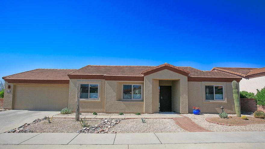 THIS IS AN ATTENTION GETTER!! Better act fast on this one!! A Spectacular and impressive remodel completed. What was once a closed off kitchen is now an open floor plan to all areas.  So much to mention...let's start with the new security screen door, NEW Milgard (10 yr warranty) windows throughout & slider door, renovated kitchen with accent lighting, quartz C-tops, Black SS appliances with double oven/gas range (GAS LINE NEWLY INSTALLED), breakfast bar, new C-fans installed.  Refaced cabinets in Kitchen & hobby/laundry room. New blinds, new landscaping with irrigation drip system & raised Flower/Herb Garden. Fresh Interior & exterior paint, new carpet, NEWER HVAC, tiled master shower w/ updated bathroom lights. Enjoy the grand MTN Views while listening to the soothing water feature!