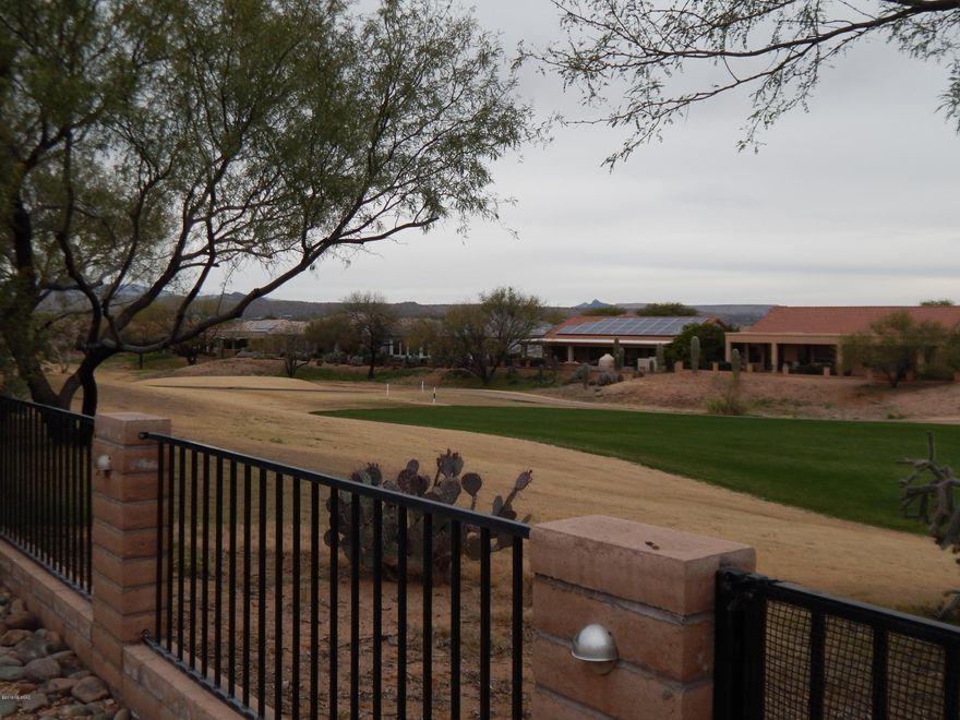 Golf Course Lot with a 273 sq.ft. Casita and Panoramic Views including the Arizona Sunset. This large lot is fully fenced with pavers in both the front courtyard and back patio.  Enjoy leisure living in this Oakmont model with the split floor plan and den.   Owner is a licensed Arizona Real Estate Agent.