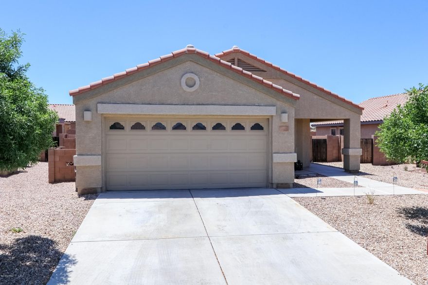 Presenting a beautifully updated 3 Bedroom, 2 Bathroom and 1,328 square foot home in Gladden Farms with original owner. This home has been meticulously maintained throughout. It features an open concept with a split bedroom floor plan. Kitchen and bathrooms have Corian countertops so no lines anywhere for easy cleaning. Gorgeous ceramic tile everywhere but with recently replaced carpet in bedrooms. High quality wood blinds throughout home keeping the windows looking nice and private. Mature landscaping from front to back for easy maintenance with a bonus playground and garden to grow fresh produce right from your own backyard. Groves community park just steps away from home. Make this your new home and enjoy the peace of mind of a very well taken care of home!