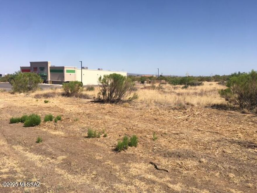 Rare CB-2 zoned land, General Business, in the Town of Oracle. Great for investment or Development. There are a multitude of potential uses with this parcel. Property sits high, is relatively level and fronts on American Avenue, the main corridor through Oracle and Highway 77. Dividable lot adjacent to the Dollar Tree.