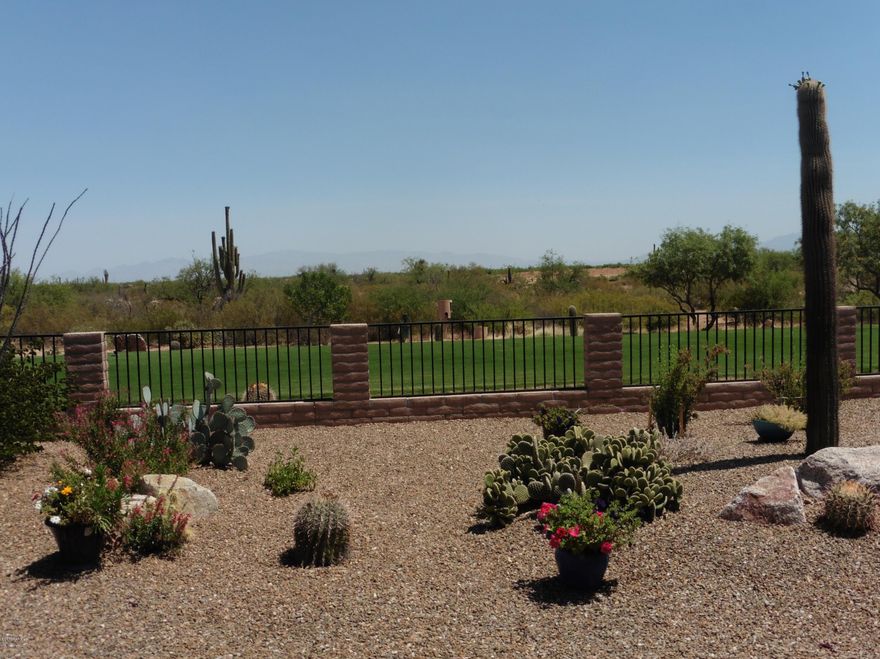Located on Road Runner golf course (Men's 7 T-Box)this house has all the sought after features: Granite counter tops, breakfast bar island, pendulum light fixtures, & pantry closet. Your days will begin & end in this beautiful master suite featuring a walk-in closet, dual sink vanity, & bay window. Enjoy the privacy of the guest suite with walk-in closet. The living areas & master suite overlook the gorgeous landscaping with the golf course just beyond. Additional outstanding features include den, spacious covered patio, built-in grill, conveniently located within the community and large storage closet off the laundry room. Furniture available by separate bill of sale. ENERGY STAR CERTIFIED HOME! Leased solar system. SELLER WILL PREPAY UP TO 60 MONTHS OF THE SOLAR LEASE PAYMENTS.