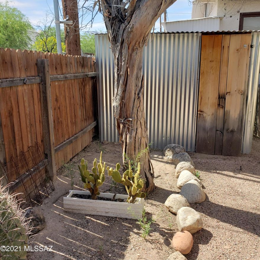 LOCATION!  1bdr/1ba guest house with charming touches PLUS all essential utilities included! Guest house sits behind main house with its own private entrance and private fenced yard with storage shed. Call today! 520-544-2727 Tenant occupied through 7/31/2021
