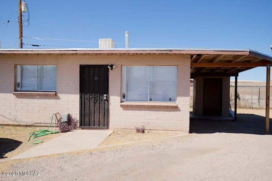 This 4 plex must be sold with MLS 22025946 as a package for 450K. This is a 4 plex and a 2 plex on two separate lots (sold as a package 107-12-199D and 107-12-199G) so this can be financed with Residential Financing! Did you hear me? I said Residential Financing! But Wait! There's More! This 6 plex sits on over a half an acre zoned R3! That means more units can be built! This is such a great deal and a rare opportunity right in the center of Tucson. All units are one bedroom/one bath with their own carports. The original 2 plex is on a septic system so NO sewer bills for two units! ( Owner pays water and sewage). The complex is set off Castro in a very private setting. You wouldn't even know it was back there. Rents are are currently too low but everyone is on a month to month.