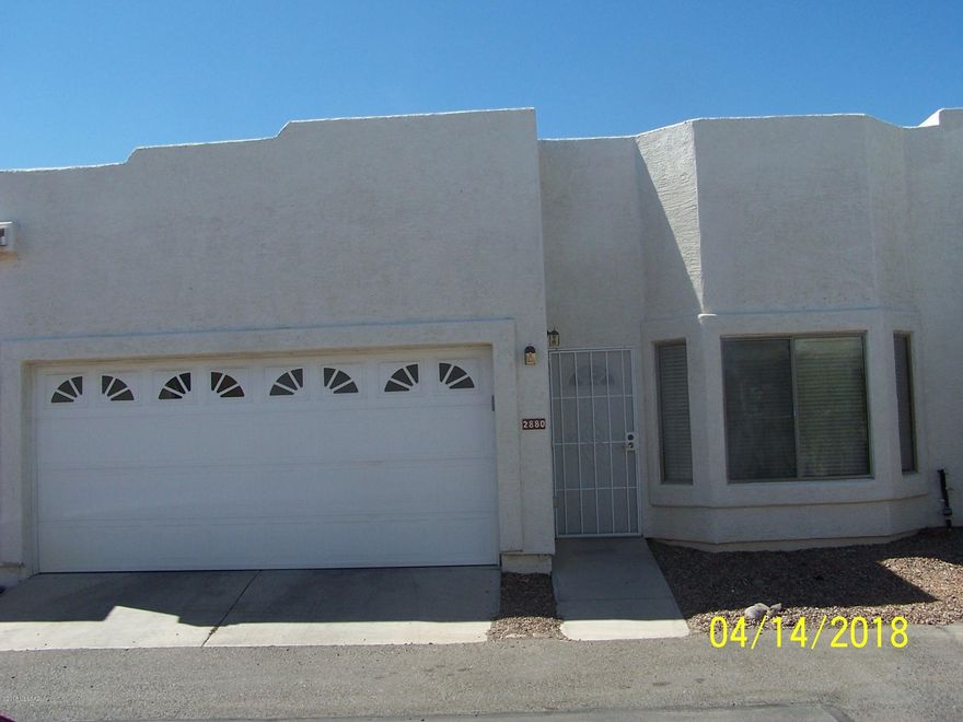 Come view this spacious 2005 custom designed  2 BR/ 2 BA townhouse, this layout could be considered to have 2 master suites.  Great Room, bay window, tile in all the right places, open kitchen, walk in pantry, nice cabinet space and gas range.  2 Walk in closets  with sky lights, in spacious Master  with SGD to patio.  2 car garage with remotes, linen & coat closets. Well established gated 55+ gated community with community pool & spa with low HOA fees. Great mountain views and close to downtown, casinos & tourist attractions.