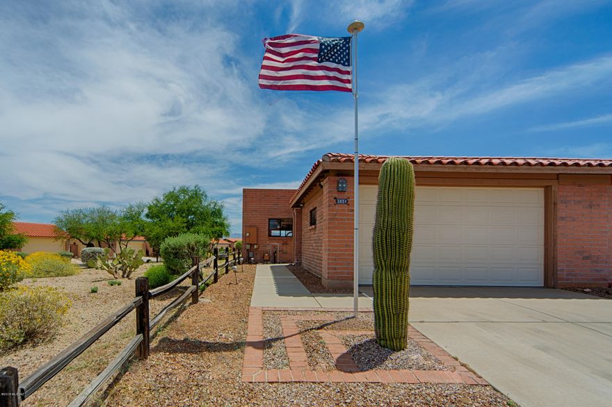 Freshly painted interior all neutral colors. Updated kitchen w/stainless steel appliances. All stay. Open concept kichen/dining area. Mexican tile throughout. All updated window coverings will convey. Covered patio w/killer mountain views!Two car garage w/additional storage. Ready for move-in!
