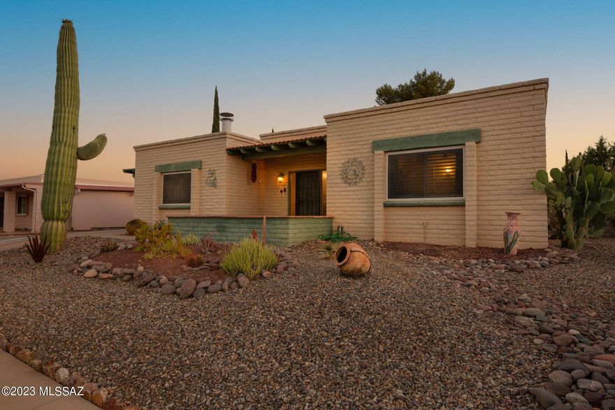 Enjoy a serene atmosphere in this charming move-in ready home that is perfect for those looking for a comfortable and stylish home with great curb appeal. Recent upgrades and improvements include a newly updated kitchen with high quality stainless steel appliances and a breakfast bar. Other special touches include New Saltillo flooring, Fresh interior paint with New ceiling fans throughout, Beehive gas fireplace, and dual pane windows. The recently enclosed AZ room with a laundry area will provide you additional space. You will enjoy the low maintenance back yard oasis with extra storage, delightful mountain views designed for comfort under the trees & singing birds. 
This is a home you want to see!