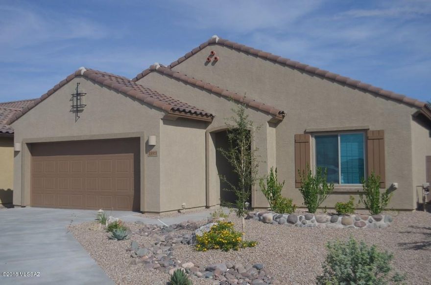 Age Restrictions 55 years & older. Brand new 3 bedroom, 2 bath with den, enormous great room with almost upgraded everything!  Granite counters, stainless appliances.  Landlord willing to purchase stainless steel frig. if needed, huge laundry, split floor plan, large master with his/hers closets, and fabulous walk-in shower, private yard, oversized garage, use of community facilities including gym, pool, spa and much more.