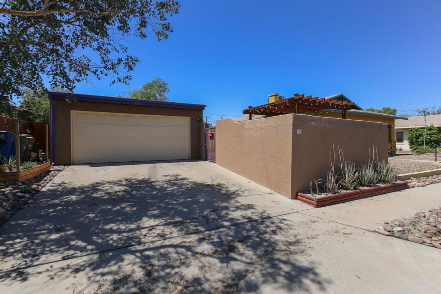 Central location. Close to U of A and the convenience of everything in Central Tucson. Tile and Pergo flooring for easy maintenance. Skylights provide for natural lighting through out the house. Enjoy central AC in the summer and a toasty fireplace in the fall. Spacious bedrooms with large closets. All appliance including washer and dryer. Two car garage along with driveway for parking. Security doors, fenced yard and window bars. Small dogs ok. No undergrad students.