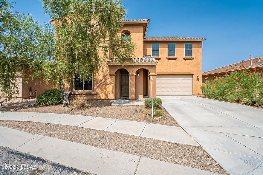 AVAILABLE 03/22/2023. Built 2007. 4 bed 3 bath+2 lofts 3190 sq.ft home located in the Desirable Gated Entrada Bonita Subdivision in Rancho Sahuarita. This well taken care home is perfect for entertaining. Home welcomes you with a formal living and dining area adjacent to a spacious family room and kitchen. Kitchen features a center island, a spacious walk in pantry and plenty of cabinetry space. Appliances included: refrigerator, stove, dishwasher, built in microwave w/d hookups. Lighted staircase leads to all bedrooms upstairs. Upstairs you will find a tranquil master suite with dual sinks, walk-in shower, garden tub and private balcony, three guest bedrooms. Fresh interior paint and brand new plush carpet. Situated in a friendly Master Plan Community with A+ school system Anza Trail School District. Community includes trails, gym, clubhouse, dog parks, splash pads, pool and even a water park. Tenants have access to all of Rancho Sahuarita Community amenities including the clubhouse gym and pools. Tenant(s) responsible to purchase the Rancho Sahuarita Club Access Card. Pets are subject to approval. Pet rent $25/mo. per pet. SECURITY DEPOSIT $ 3,742.50.
Please contact the leasing office if you have questions about the listing at: info@tucsonresidentialpm.com or call us at 520-209-2800. 
To apply for this property please click on below link: https://tucsonresidential.managebuilding.com/Resident/rental-application/new