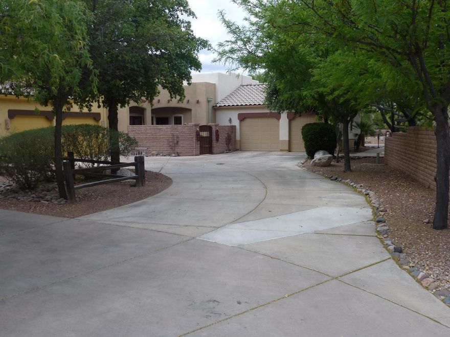 This former end unit and original model home is a exceptional find! 1bed/1.75bath with extra den/office, this is the perfect home for a weekend getaway or the full time resident who desires a ''lock and leave'' home with plenty of southern and western mountain views and winter sun.  Off the main thoroughfare streets and abutting common area to the South, the rear patio provides a secluded location and privacy.    Straight drive into garage. Features include wood beams, lots of floor tile and Corian counters, this home has many upgrades. Private rear patio with fantastic hardscape and covered patio, affords relaxing with great mountain views!  Mature trees make it perfect for the birding enthusiast while providing additional privacy and shade.