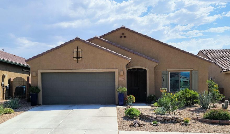 Del Webb Community 55+ Home Owners that know how to live! Enjoy the amenities of Fitness Center, Clubs, Pool, Spa, Pickle Ball, Putting Green and the Public Golf Course (not associated with the Del Webb). This home was built in 2018 by Pulte and host 2 Bedrooms, 2 Baths, Office/Den with French doors, Granite Counters, Tile flooring with Carpet in the Bedrooms only, Beautiful views of the Golf Course (will need to cut back the trees) and a 2.5 garage with sink, tankless water heater & softener and so much more!