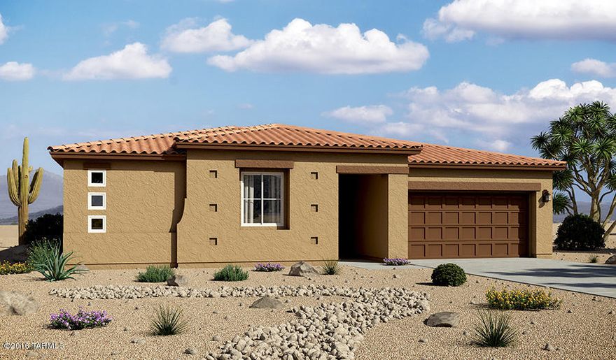 The Ranch-Style Delaney floor plan has a side turn garage in addition to a 2 car garage. Once inside, you'll appreciate the open great room and split floor plan. 3 bedrooms, a study  and 2.5 baths complete this home. There is an inviting large great room with multi-slide patio doors, open kitchen with maple cabinets, granite countertops and a bay window in the nook area. Step outside to the relaxing covered patio. Other highlights include a luxurious master suite with an expansive walk-in closet. Standard Features included in base plan- granite counters, maple cabinets, covered patios, radiant roof barriers and so much more. Home should be completed by November of 2016. Price show is with use of builder lender and insurance. Otherwise, price is $299,569.