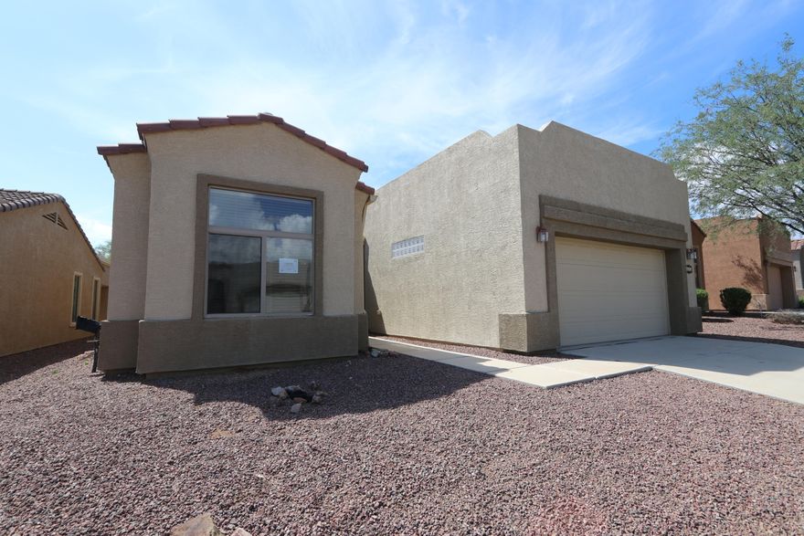 Amazing contemporary home in sought after gated community. Enjoy the peaceful 55+ lifestyle along with GVR amenities.  This 2 bedroom 2 bathroom home features a den, 2 car garage, extended patio, dual sinks in master, walk in closet, kitchen opens to massive living space, laundry room and more.  Schedule your showing today! A must see!
