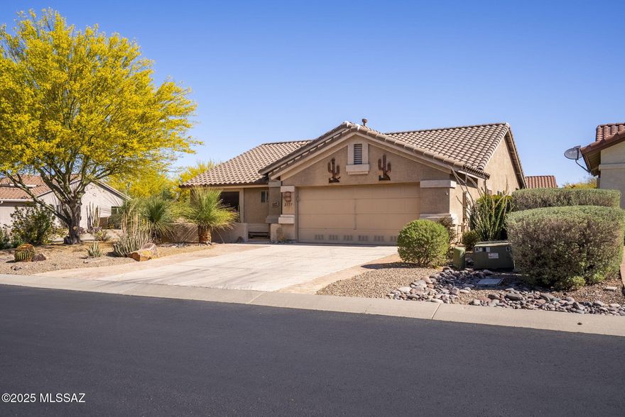 Welcome to 2177 E Apache Springs Ln — a beautifully maintained home nestled in the heart of Green Valley! This charming residence offers a spacious, open-concept layout perfect for comfortable living and entertaining. Enjoy a light-filled great room, a well-equipped kitchen with ample cabinetry, and a private backyard retreat with low-maintenance landscaping. Located in a peaceful neighborhood with easy access to shopping, golf courses, and scenic walking trails. Whether you're seeking a full-time residence or a seasonal getaway, this home checks all the boxes!