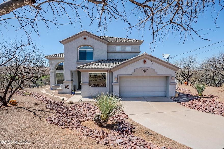 Step into a home where comfort meets adventure! This well-loved, one-owner gem is designed for both relaxation and entertainment. Picture starting your mornings with stunning mountain views and unwinding in the evenings by your solar-heated pool, all within the privacy of elegant wrought iron fencing. Enjoy the added comfort of a refreshing misting system on the back patio and the convenience of automatic shades for effortless relaxation. Inside, enjoy newer 2024 carpet upstairs, a whole-house air purifier, and energy-efficient windows and doors replaced over the years. The newer 2 HVAC units and hot water heater ensures year-round comfort. The multi-level backyard is an entertainer's dream—BBQ, swim, or challenge friends to a game of horseshoes. Don't just picture it—come see it for y