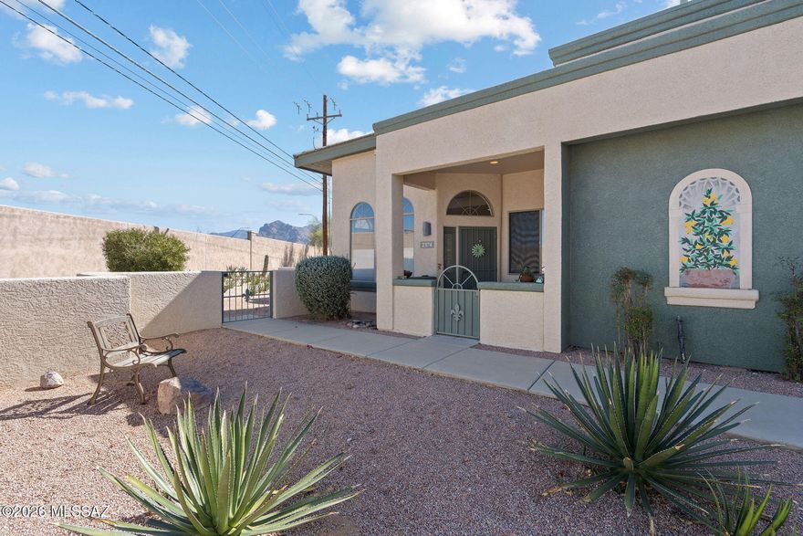 Welcome to Your Desert Retreat!
Nestled in a peaceful, gated 55+ community on Tucson's desirable Northwest side, this charming 2-bedroom condo is a rare find -- and priced to sell fast! From the moment you step inside, you'll be captivated by the soaring 12-foot ceilings that fill every room with natural light and an airy, open feel. What truly sets this home apart is the collection of lush indoor plants lovingly curated by the owner -- a living, breathing indoor garden that effortlessly brings the beauty of the Sonoran Desert indoors. It's a one-of-a-kind atmosphere you simply have to experience in person.
Meticulously maintained and move-in ready, this home reflects pride of ownership at every turn. Stay cool and comfortable year-round with a newer air conditioning system!/Range priced