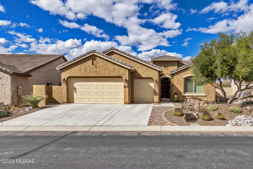 Available to rent May 1st through July 2026! This beautiful fully furnished Dolce in SaddleBrooke Ranch has everything you will will need during your stay. Relax in the large master suite, an office/den area is available if you need to work, and there is an en-suite second bedroom for guests. Enjoy your morning coffee on the large front patio and relax in the evening on the back patio, complete with rolling shutters. Enjoy the fitness center, swimming pools, golf, pickleball, arts, classes, clubs and more at the Ranch today! All utilities included in the rent price, and HOA enforces a 3 month rental minimum. Golf cart available to rent for $200 per month, and 1 small dog considered.