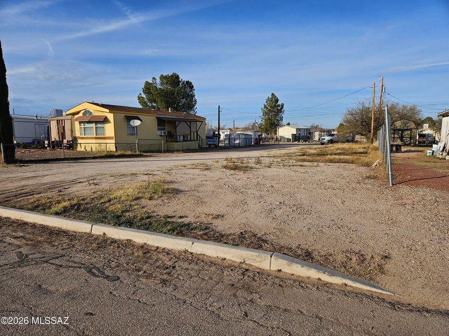 Build your dream home on this flat, useable lot in Benson. Close to all in town amenities.  Utilities at the lot line. Cement slab that could be used for a 10 x 10 shed. Priced to sell!