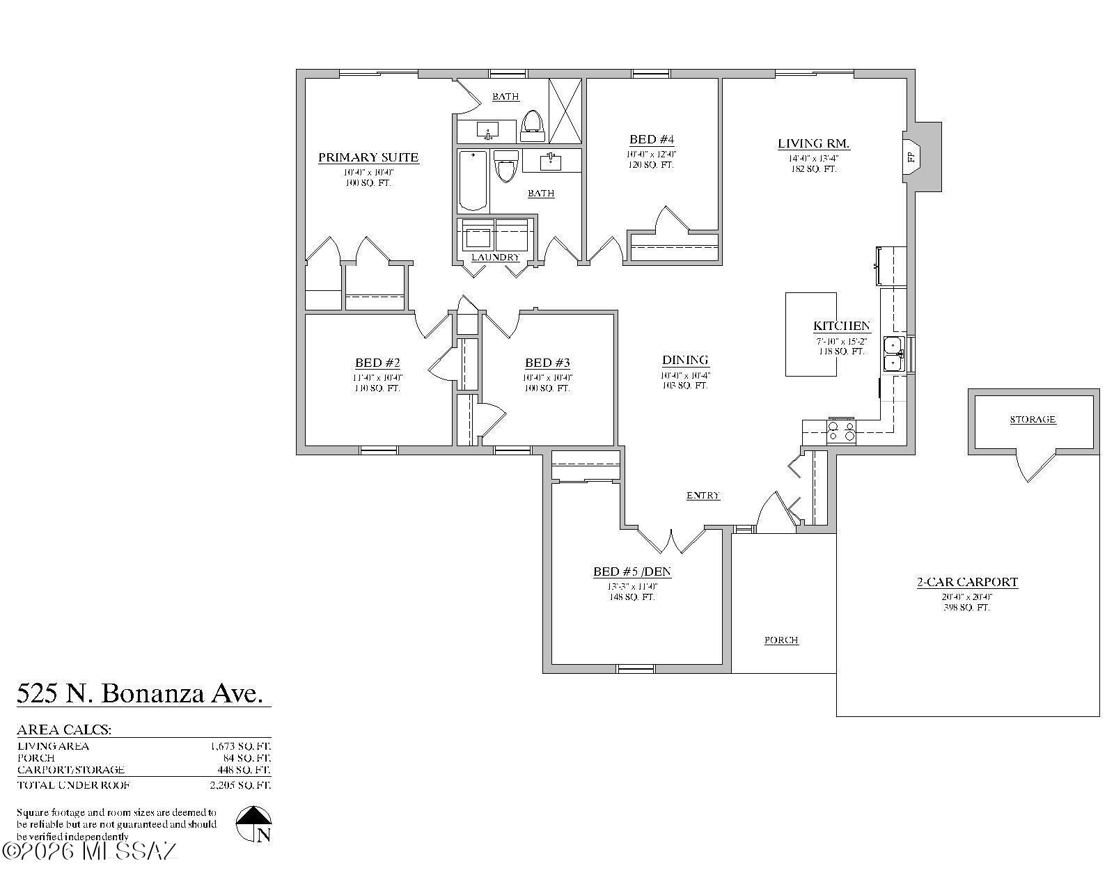 525 N Bonanza Avenue