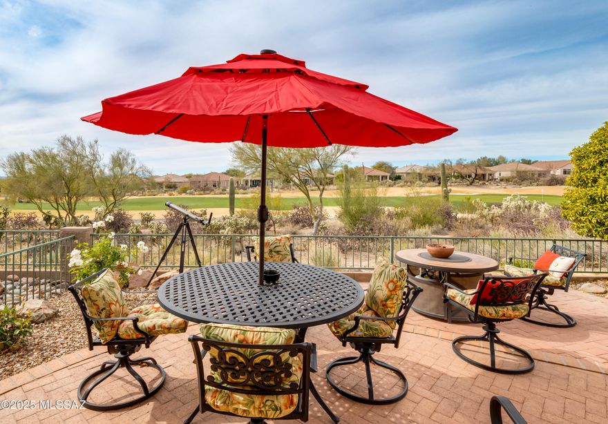 Welcome to resort-style living in the highly sought-after gated community of The Highlands at Dove Mountain--where every day feels like a vacation.
This beautifully appointed townhome offers the perfect blend of comfort and lifestyle, featuring 2 spacious bedrooms, 2 bathrooms, and a versatile office.  Step outside to your private back patio and take in breathtaking Arizona sunsets as they paint the sky over the lush golf course--an ever-changing backdrop you'll never tire of.
Beyond your front door, an unparalleled amenity-rich community awaits. Enjoy a vibrant social scene centered around the clubhouse, complete with a state-of-the-art fitness facility, resort-style pool, and an on-site restaurant and bar perfect for gathering with friends and neighbors. Stay active with pickleball, tennis, and golf, or explore your creative side in the brand-new clubhouse expansion offering classes and spaces for clay studio, sewing, crafts, and cooking.
Whether you're looking for a full-time residence or the perfect seasonal retreat, this home offers the ideal opportunity to live the lifestyle you've been dreaming of. At The Highlands at Dove Mountain, it's not just a home--it's a way of life.