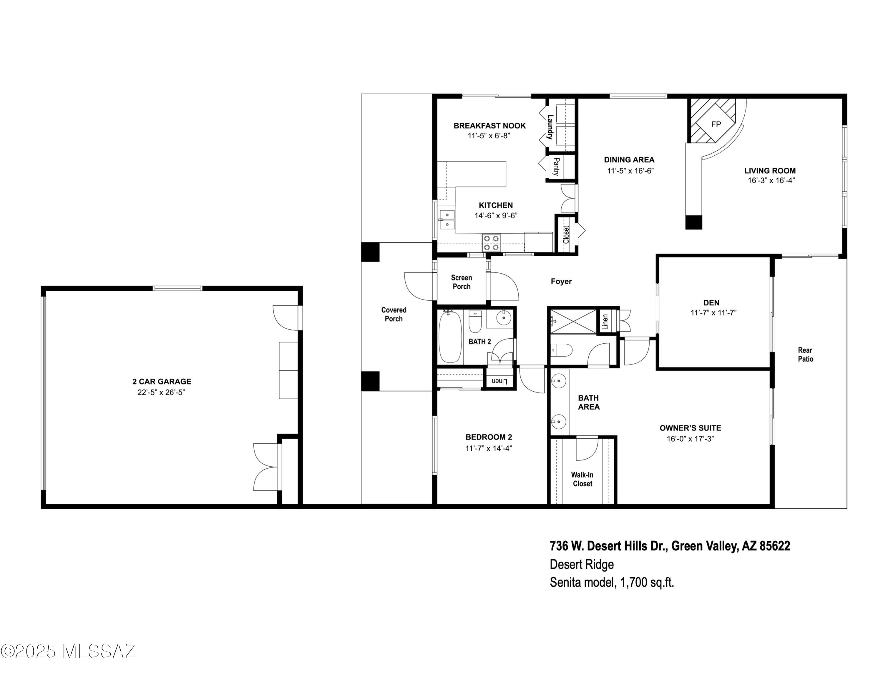 736 W Desert Hills Drive