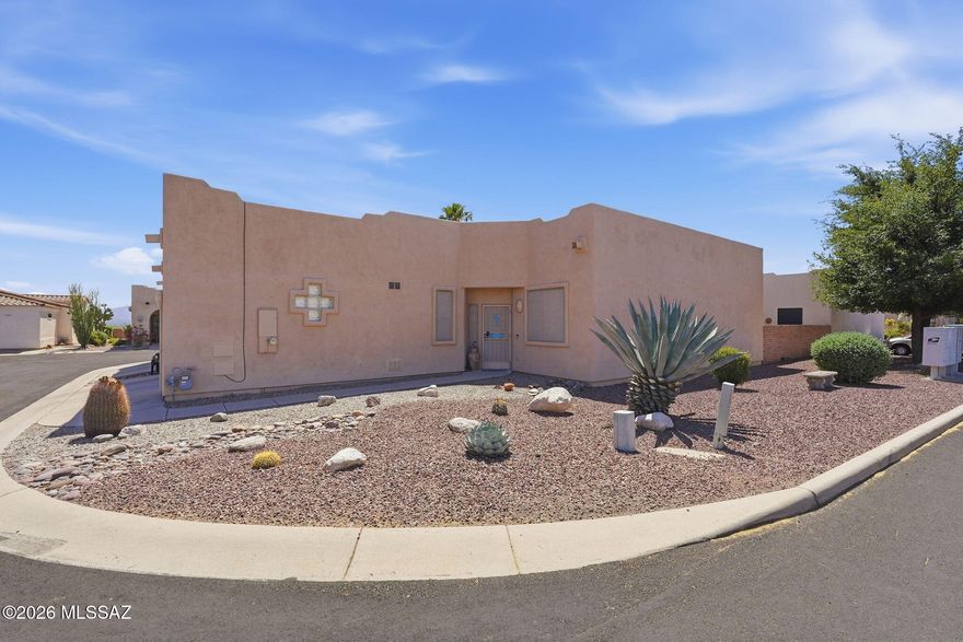 Beautifully updated home featuring tile flooring throughout, granite countertops in the kitchen and bathrooms, and a classic subway tile backsplash. The kitchen is equipped with stainless steel appliances. Ideally located near the clubhouse and pool, this home is right in the center of town with convenient access to shopping, dining, and more. No GVR, but membership is available.