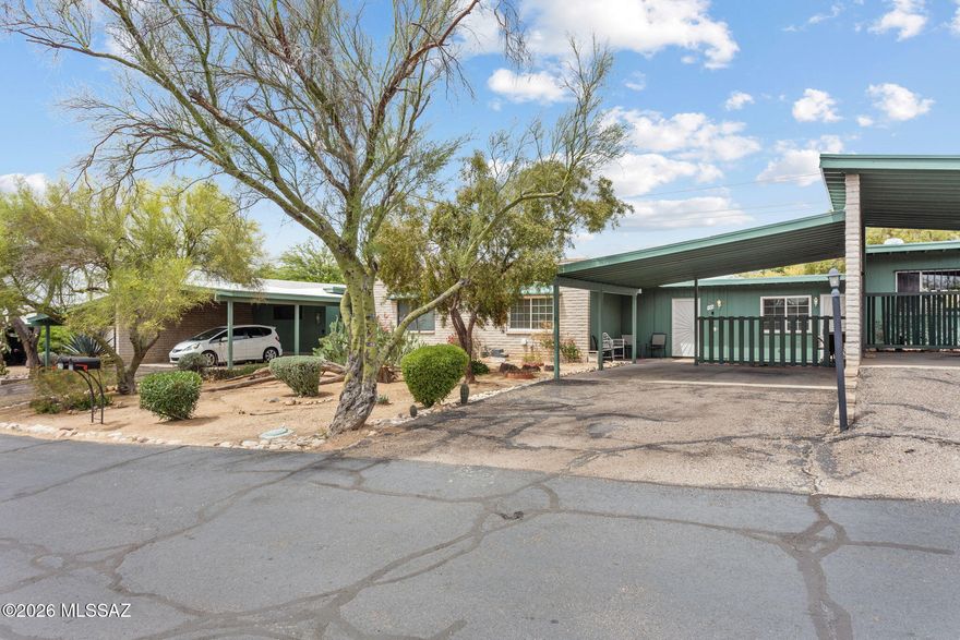 Welcome to your charming, Oro Valley retreat with breathtaking Pusch Ridge views! This move-in ready townhome features a bright, open floor plan with skylights and a fully equipped kitchen. Enjoy stunning mountain vistas from your private covered patio. With a community pool, 2 carport spaces, and an HOA covering front yard care, garbage & more, this home offers easy, low-maintenance living. Located near top schools, shopping, and dining, this desert gem is the perfect blend of comfort and convenience. Don't miss it!