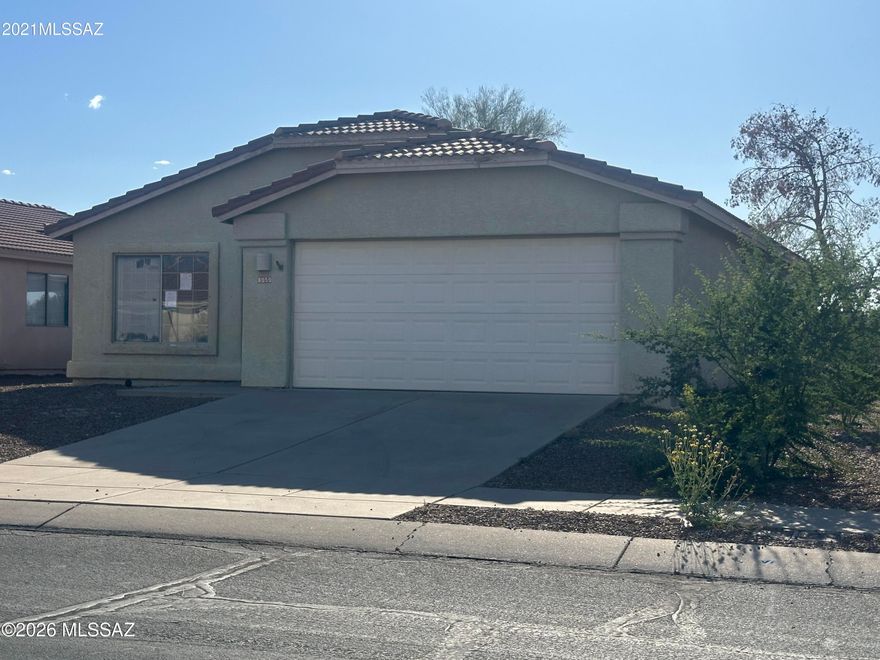 HUD HOME/EXCLUSIVE LISTING -- Investor's Delight and Opportunity Awaits! This 3 bedroom, 2 bath single-story home in the established Continental Ranch community on Tucson's NW side offers 1,373 sq ft, open kitchen with island, covered patio, 2-car garage, and block-fenced yard. HOA community with pool, spa, splash pad, playground, and rec center. Approx. 2 miles to I-10 and minutes from Arizona Pavilions shopping, dining, and entertainment. Marana School District. Bring your vision and make it your own -- priced to move at $260,000. Sold AS-IS.