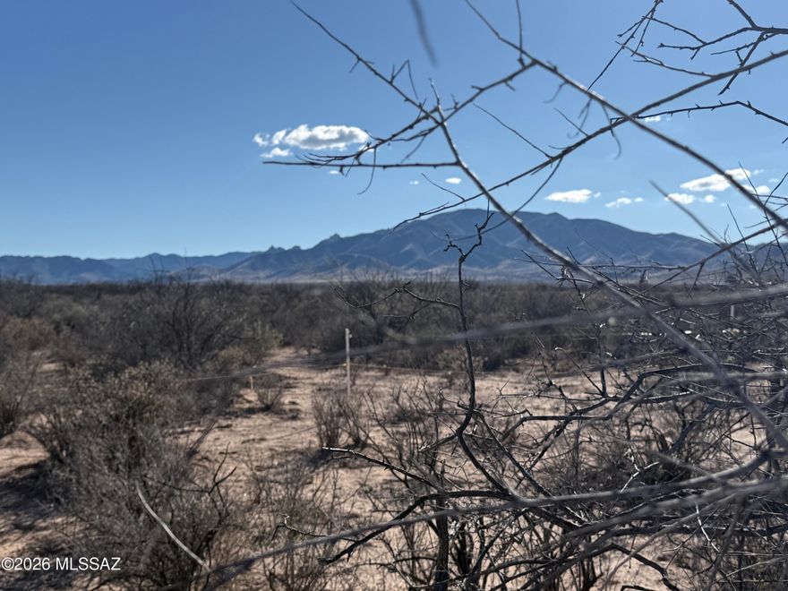 10 flat acres 332' x 1322' in Cochise, AZ with mountain views and wide open spaces. The property includes an undeveloped well drilled in 2006 to a depth of  445' just waiting for someone to come in and create their own little homestead. Zoned Cochise County RU-4 and located within about a 10 minute drive to the the small town of Sunsites, 30 minutes to Benson and 30 minutes to Willcox.