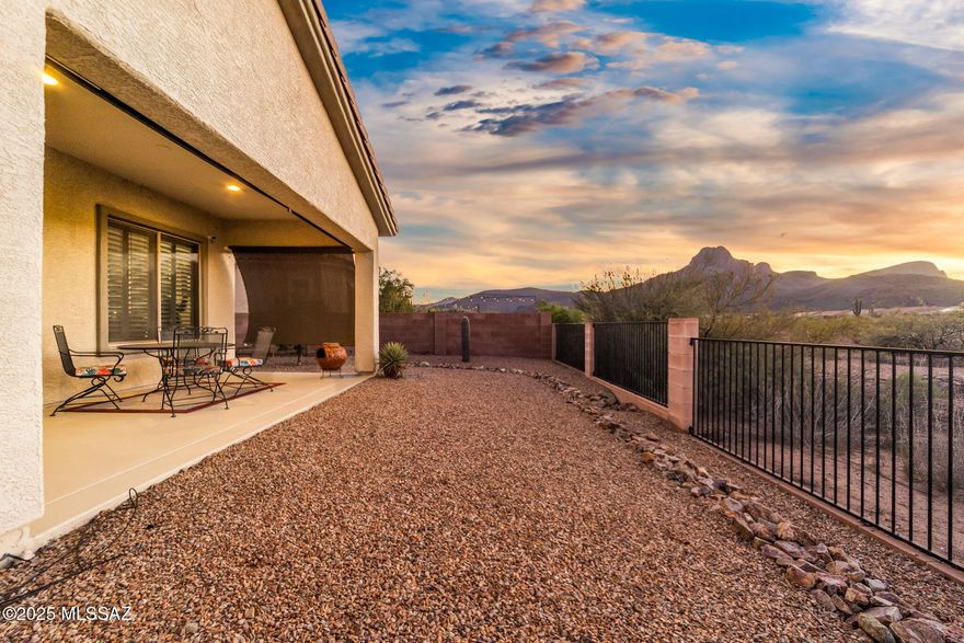 Wake up each morning to breathtaking views of Sombrero Peak in the highly sought-after Ironwood Reserve community. Designed with openness in mind, 10-foot ceilings and a spacious great room create an inviting atmosphere ideal for both relaxing and entertaining. The expansive chef's kitchen--with granite countertops, stainless appliances, and a generous island--anchors the heart of the home. A formal dining room provides the perfect setting for gatherings and special occasions. Enjoy 3 bedrooms, 2.5 bathrooms, and an additional versatile room that could serve as a den, office, or hobby space. Owned solar delivers impressive energy savings. With view fencing and thoughtful landscaping, you'll enjoy both privacy and scenery in equal measure while taking in the stunning mountain backdrop.