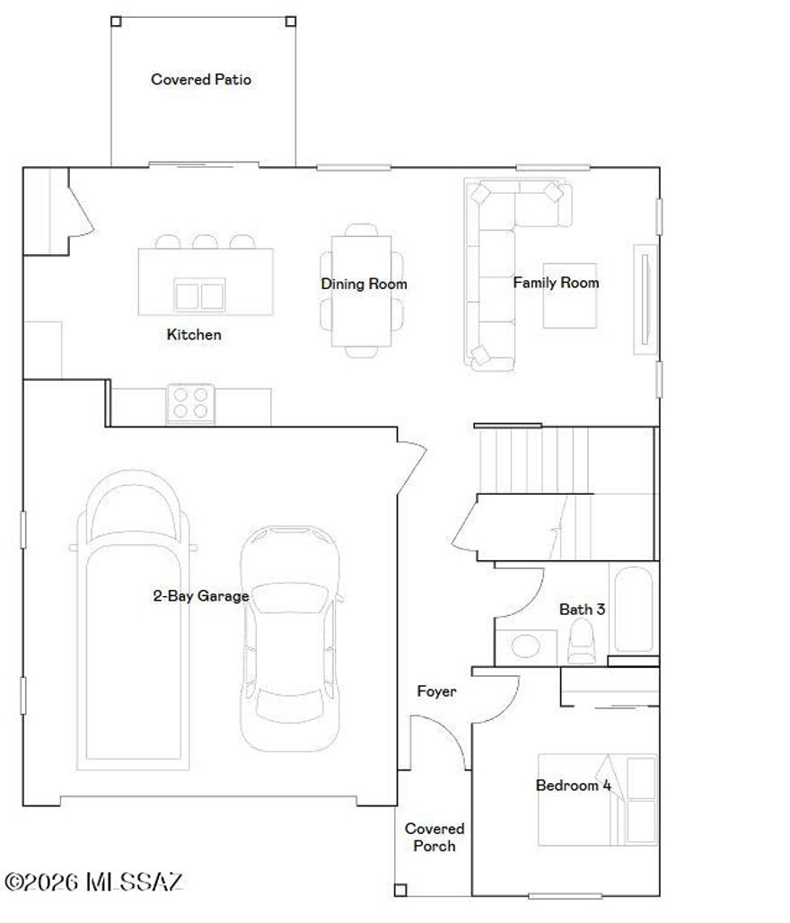 This new two-story home features a bedroom and full bathroom off the foyer, near an inviting open-concept layout that combines the kitchen, living and dining areas to encourage simple entertaining and multitasking. A versatile loft on the second floor is perfect for gathering or lounging and easily accessible from three additional bedrooms, including the lavish owner's suite with a full bathroom and walk-in closet. Our homes come with Quartz Countertops, the Rinnai Tankless Water Heaters, Smart Thermostats, Post-Tension Foundation, Radiant barrier roof decking, 2'' Faux Wood Blinds and more! As an added bonus, this home includes a washer and dryer.
