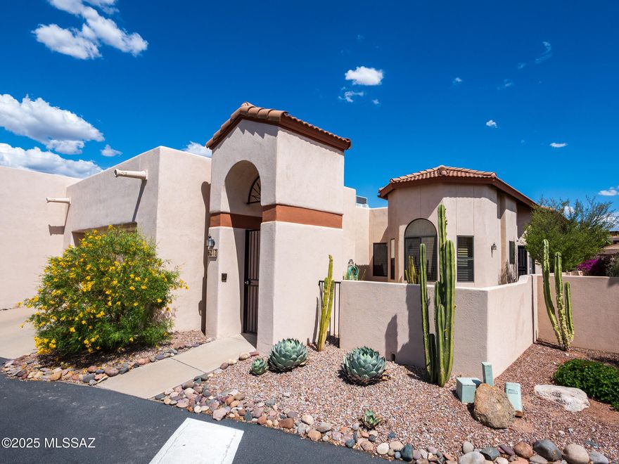 Text for a Walkthrough Video/more info. A rarely-offered Luxury Townhome in the Gated Catalina Foothills Community of Kachina Hill with Modern Updates throughout features 3 Bedrooms/2 Bathrooms with 1890sf of one-story Living Space on an East-facing Lot overlooking the quiet Sonoran Desert Common Area. Updates include; Stainless Appliances + Granite Countertops in the Kitchen w/ ample cabinet storage; Master BR Suite w/ Private Bath feat Granite topped Dual Vanities, Soaking Tub + Shower, and Walk-in Closet; Engineered Wood Plank Flooring + Ceramic Tile; Neutral Paint throughout, Central Air Conditioning; and 2 Car Garage. Community Amenities incl Pool + Spa with views of the Catalina Mountains, plus Front Yard Landscape Service. 12mo minimum Lease. Costs are: Non-refundable $50/adult Application, $3375 Security Deposit, $150/pet with approved pet, $400 cleaning.