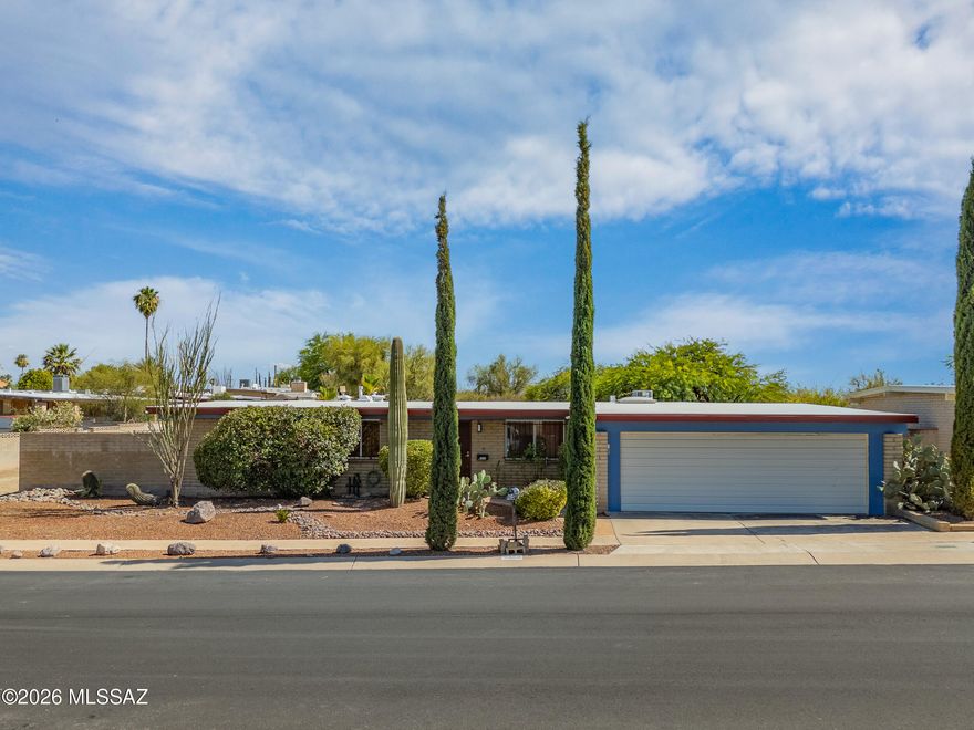 One of a kind estate sale nestled in a desirable Tucson neighborhood, this beautifully maintained home offers the perfect blend of comfort, flexibility, and outdoor living. Step outside to your own backyard retreat featuring a sparkling pool, lush artificial turf, and plenty of space to relax, entertain, and enjoy Arizona's sunshine year-round. Inside, the versatile floor plan includes an additional bonus living area that can easily serve as a second family room, home office, game room, or optional 4th bedroom--whatever best fits your lifestyle. Full of character and thoughtfully cared for, this is a rare opportunity to own a truly special home with space, charm, and endless possibilities.