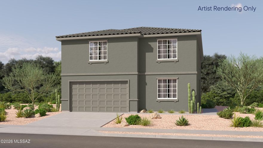 This new two-story home features Lennar's signature Next Gen® suite. This private space is ideal for multigenerational households and offers a separate entrance, living area, kitchenette, bedroom, bathroom and laundry. The main home is host to an inviting open floorplan with direct access to a covered patio for year-round outdoor enjoyment. On the second floor is a versatile loft that provides additional space for entertaining, recreation and leisure, along with three additional bedrooms and a luxe owner's suite with a spa-inspired bathroom. Our homes come with the Rinnai Tankless Water Heaters, Smart Thermostats, Post-Tension Foundation, Radiant barrier roof decking, 2'' Faux Wood Blinds and more!