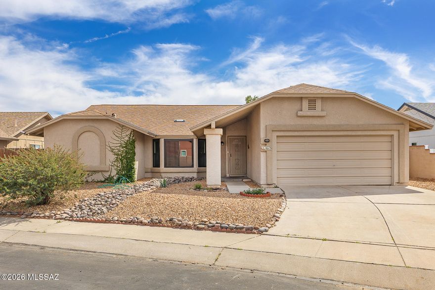 Amazing Mountain views! 
NO HOA  & NO PB Pipes!  

Contemporary home on large lot with no one behind but wide open spaces. 

Floorplan features; Spacious living room /dining room, great kitchen with breakfast bar, granite countertops, SS appliances, and ample cabinet space.  Family room off kitchen. Premium LVP flooring throughout & new carpet in the bedrooms.  The primary suite is spacious with a walk-in closet.  Plus, an additional room perfect for a gym, studio, or office. Primary bath offers 2 sink vanity, walk in shower & soaking tub. Two-car garage. Low-maintenance front yard, and a huge backyard ready for your own vision. Fresh interior and exterior paint. Many updates throughout make this home Move-in Ready.