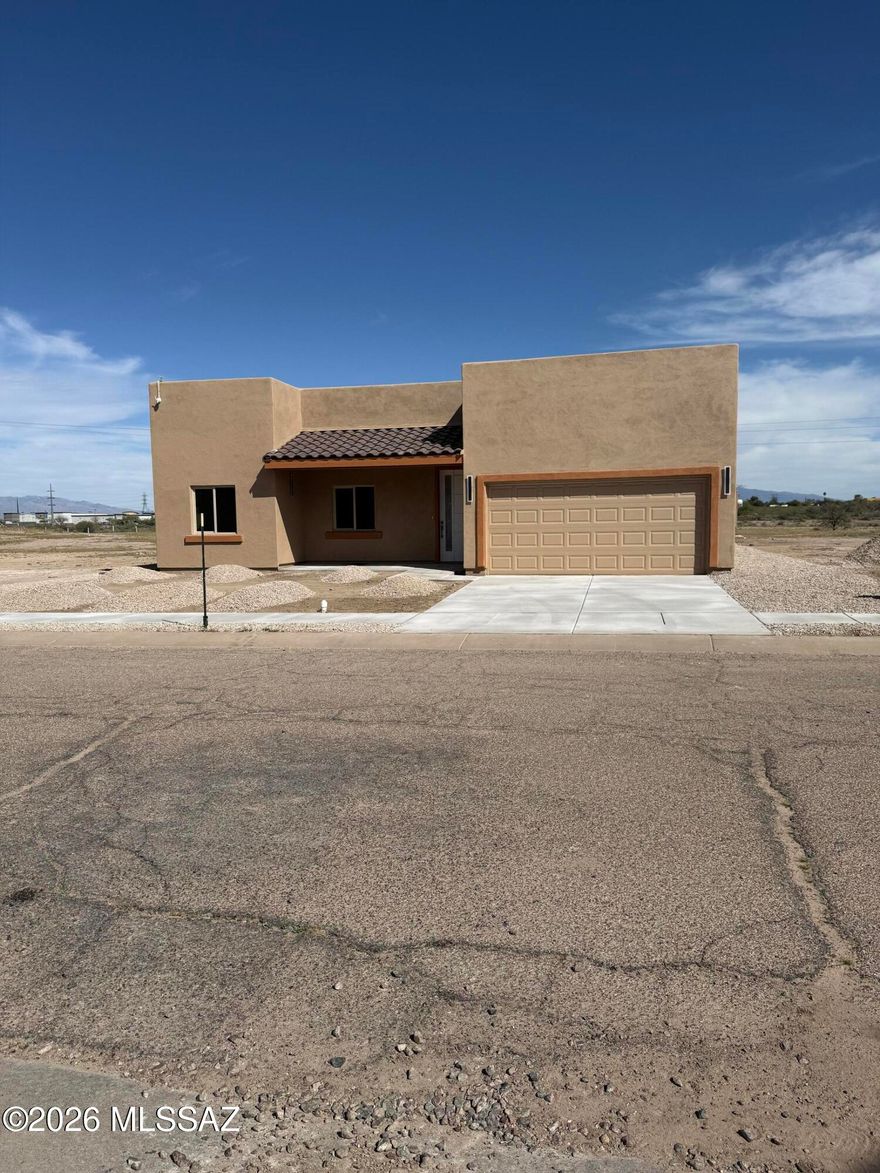 Beautiful, new construction home--this thoughtfully designed property features 9' ceilings & an open floor plan with a split-bedroom layout for added privacy. The spacious kitchen, complete with a large island & granite countertops, offers plenty of prep & gathering space. Both bathrooms showcase double vanities & custom-tiled showers. Tile flooring throughout adds warmth & durability. A versatile game room provides extra space for entertaining, hobbies, or a home office. Built with spray foam insulation for enhanced energy efficiency & comfort. Situated on a generous-sized lot with low-maintenance gravel landscaping in both the front and back. A spacious 2-car garage completes the package. TONS of upgrades throughout--DESIGNED TO IMPRESS & MOVE IN READY!