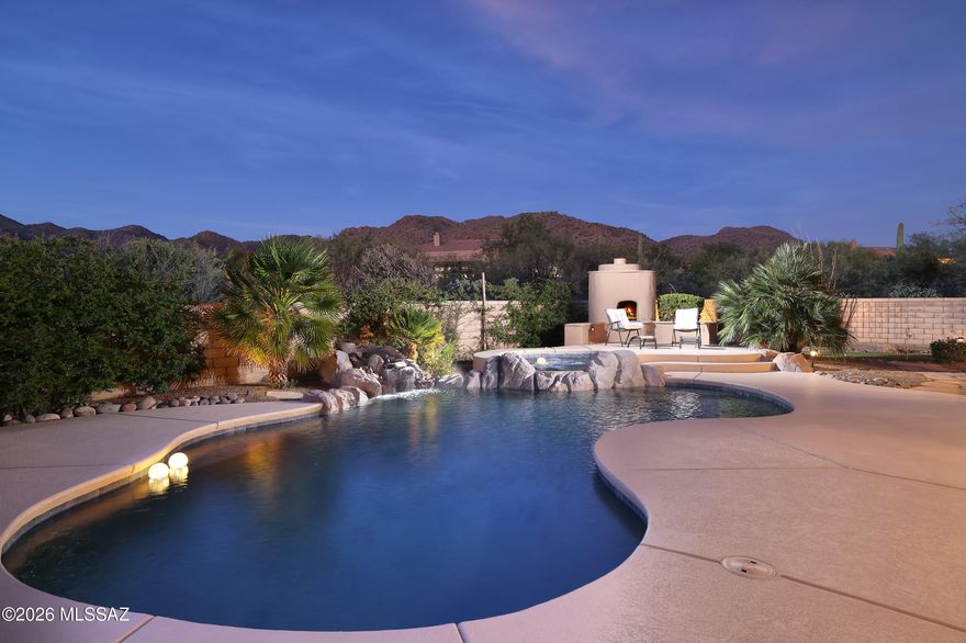 NO OPEN HOUSES! Through the gates of Dos Lagos on Dove Mountain 5950 W. Double Green Lane sits on over an acre, surrounded by stunning Tortolita Mountain views. The backyard is a private oasis with a heated pebble-tec pool & spa and putting green. This 3,811 sq ft home is warm & impeccably maintained and features 4 bedrooms, 4 baths and a desirable split floor plan with 3 en-suite bedrooms. Enjoy tile floors, plantation shutters, stone fireplace, and a chef's kitchen. Opportunities like this are increasingly rare--protected privacy in the heart of world-class amenities including the Ritz & Gallery. A three-car garage, two newer HVAC systems and new roof reflect exceptional care. NO mandatory golf membership is required--LUXURY ON YOUR OWN TERMS.