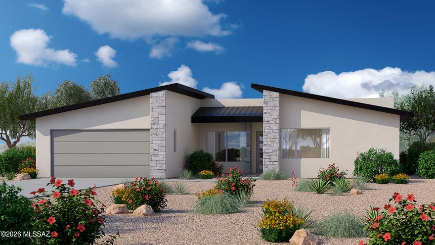 This home features the brand new Pima floor plan in the gated community of Boulder Canyon at Dove Mountain. Framed by dramatic backdrops of the Tortolita mountains, this hidden gem offers a rare blend of privacy, scenery, and lifestyle. Spacious living areas, generous natural light, and carefully curated details create a home that feels both elevated and effortless. Residents enjoy proximity to scenic hiking and biking trails, 27 holes at the Dove Mountain Golf Course, and amenities at the Gallery Golf Club. The membership initiation fee of $15,000.00 is covered by the Seller at closing. Renderings are conceptional and may not depict the exact final product. This home is currently under construction with an estimated completion of Summer 2026. Renderings are conceptional and may not depict the exact final product. This home is currently under construction with an estimated completion of Summer 2026.