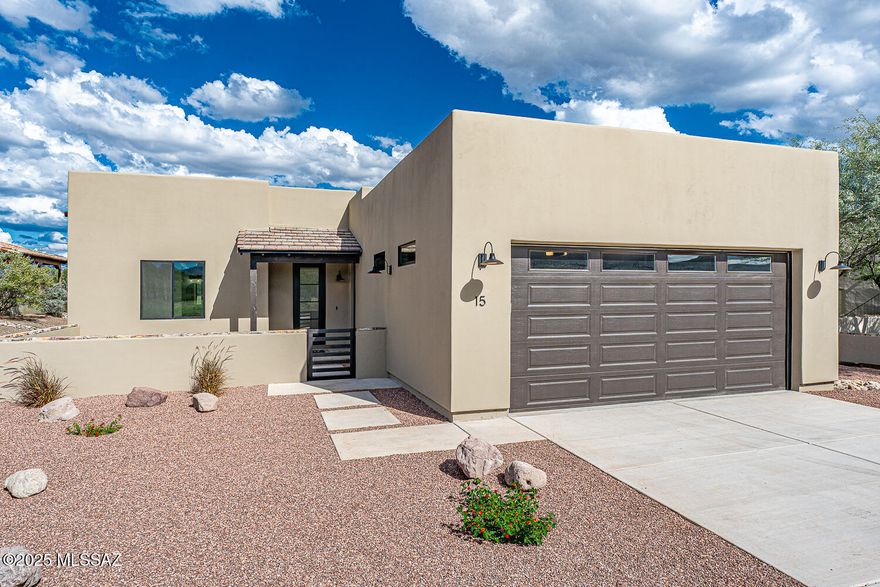 Luxury Tubac Az + New Build with Casita + Mountain Views +Golf Community. This  ''Luna'' showcases refined Southwest living surrounded by sweeping desert landscapes & endless blue skies. home featuring a private casita and stunning mountain views. A welcoming courtyard leads to an open-concept layout with high ceilings, porcelain floors, and a chef's kitchen with quartz island and premium finishes. Enjoy seamless indoor-outdoor living on the covered patio--perfect for sunset entertaining. The detached casita offers flexibility for guests, a home office, or rental potential.
Located near Tubac Golf Resort, art galleries, and dining, this is ideal as a full-time home or lock-and-leave retreat.
Rare new construction with casita--move-in ready and priced to sell. Schedule your showing today.