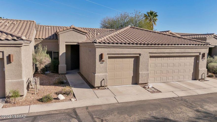 Located in the highly desirable River Park at the Foothills, this charming 2-bedroom, 2-bath townhome offers an exceptional opportunity in one of the most private and sought-after gated communities in the Catalina Foothills. Perfectly situated in the heart of the Foothills, this property backs to natural desert, providing added privacy, serene views, and a peaceful setting rarely found at this price point. The functional floor plan features a spacious living area, well-proportioned bedrooms, and a one-car garage for convenience and storage.
This home has been tenant-occupied since its original purchase and has never been owner-occupied, presenting a wonderful opportunity for a buyer to personalize and update to their taste. With a little TLC, this property can truly shine. Whether you are seeking a primary residence, or  seasonal retreat, River Park at the Foothills offers a gated lifestyle in a prime location close to shopping, dining, and all that the Catalina Foothills has to offer. See HOA section for a detailed list of everything covered by the HOA.