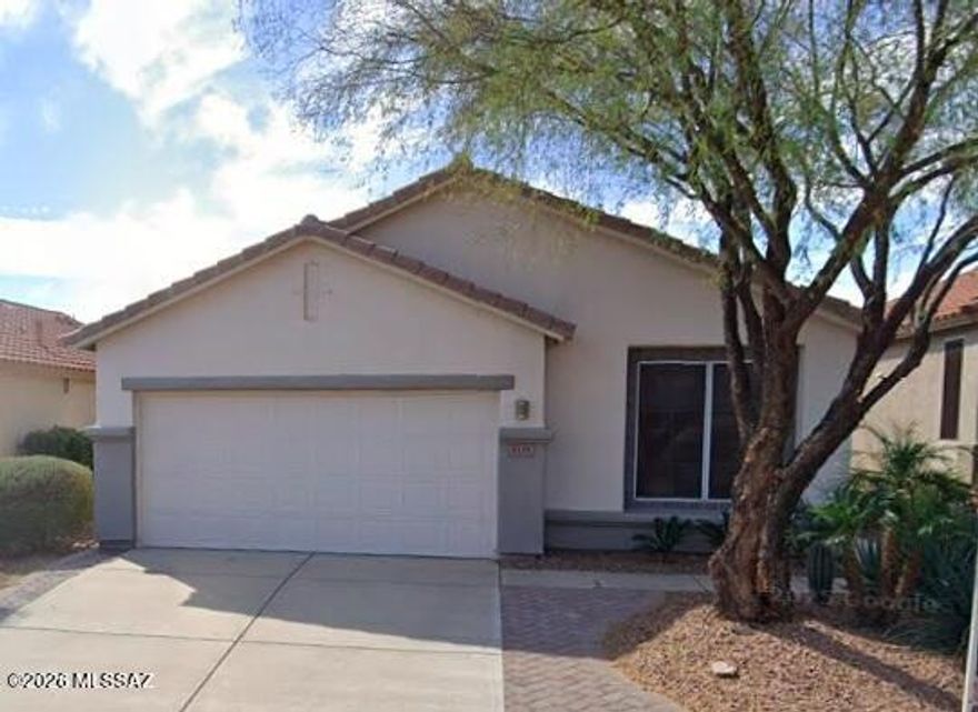 Single story with 3 bedrooms, two bathrooms and an open concept kitchen.