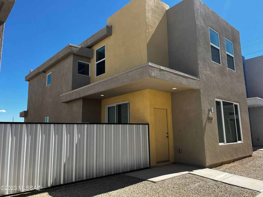 Welcome to Corbett Village  - Unfurnished, The METRO Model, with 3 bed 2.5 bath high efficiency Pepper-Viner Built home is waiting for you! Centrally located, 5 minutes to Davis Monthan AF Base, 20 minutes to UofA, 20 min to UA Tech Park. 2 car garage, granite counters, stainless appliances, W/D & Fridge included, NEW Luxury Vinyl plank flooring throughout, NEW carpet in bedrooms. Fresh interior paint. Patio style fenced yard. Welcome Home!