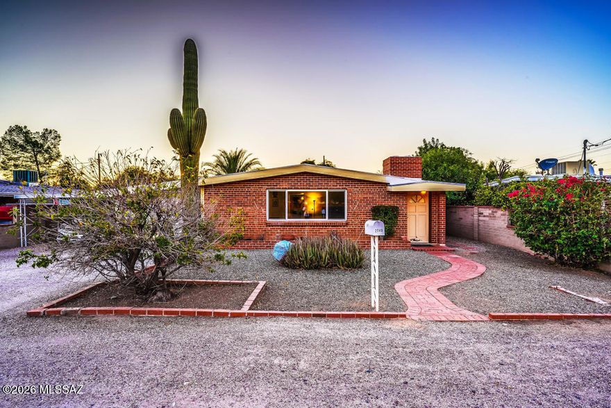 Wonderful remodeled 3 bedroom 1 1/2 bath brick home with all paint & flooring. Bonus Arizona room off of the kitchen. Lovely great room with vaulted ceilings and a fireplace. HUGE yard with gravel and pavers, ramada, fire pit, and storage. Close to shopping, schools, and bus route. Short commute to UofA. Rent $1445 Sec. Dep. $1800, $30 App fee/adult, Pet Fee: $100/pet plus $25 pet rent. Washer/Dryer can be provided for $45 per month. App requirements are as follows (and will be verified) : Current/recent rental history in good standing, No past evictions, monthly income of at least 2.5 X rent.