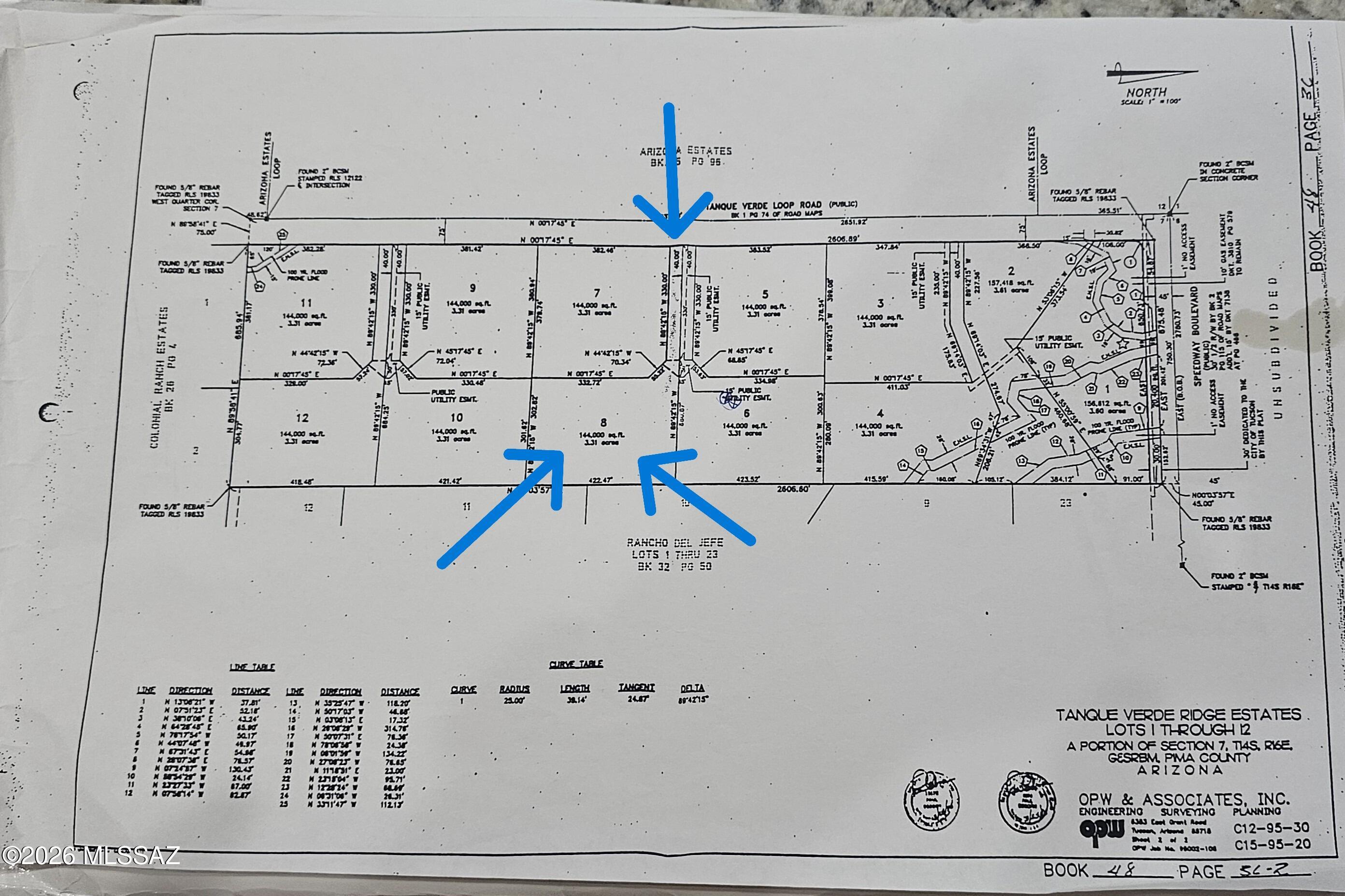 Tanque Verde Ridge Estates (1-12) - Land