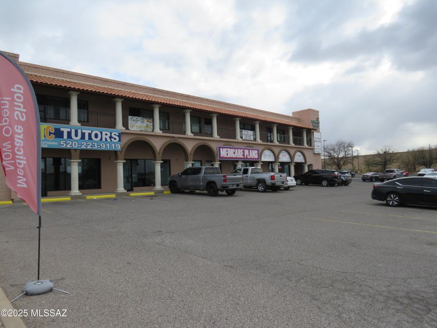 Great location,with lots of potential. Close to main streets Grand Avenue, and Mariposa and very close to  1-19- Freeway.  Has 8 spaces, 4 of them have 1200 sq. ft, and 4 have 812 sq. ft.